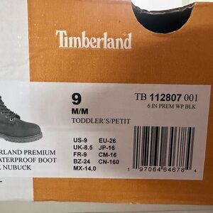 Timberland Black Toddler Boots